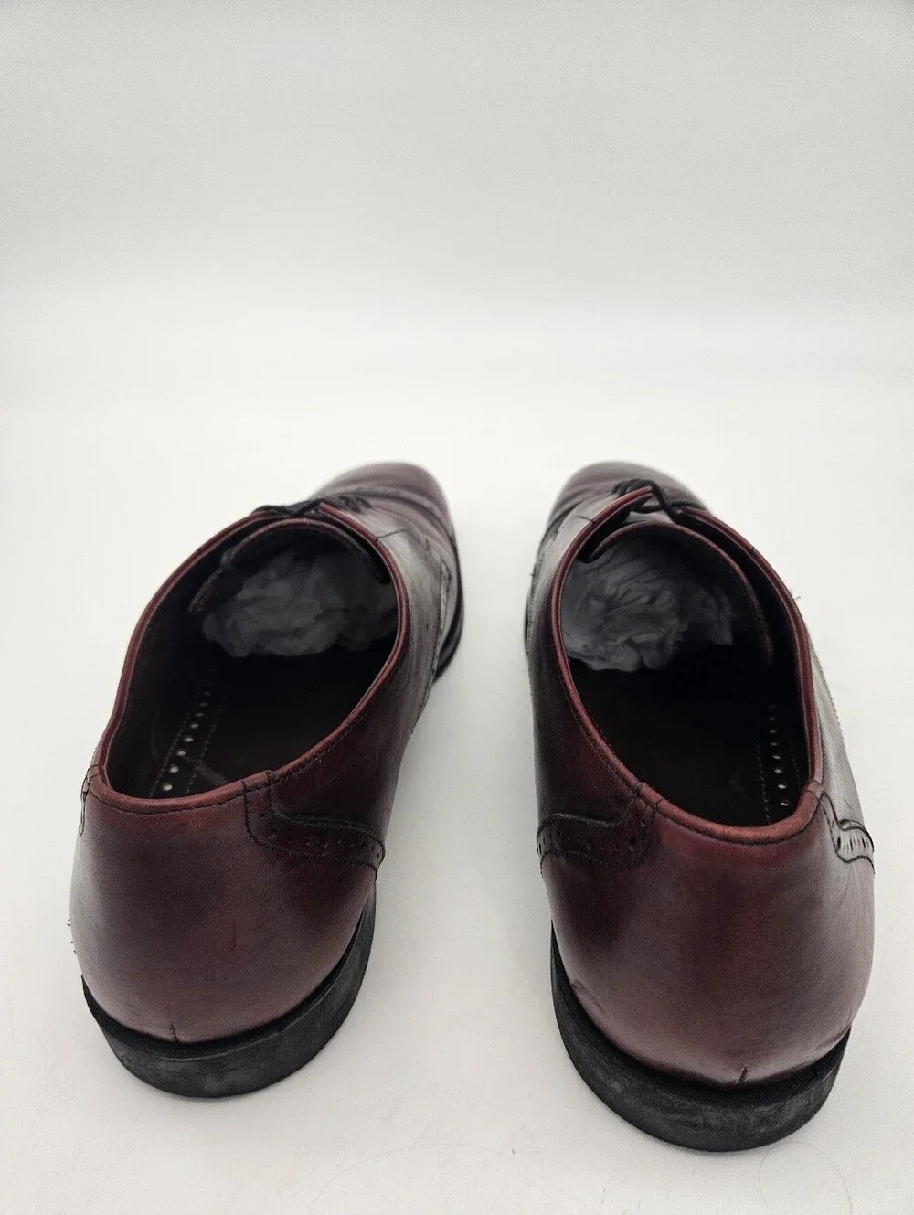 Allen Edmonds Men’s Shoes BACK BAY 11.5 D Burgundy Oxford  Toe Cap